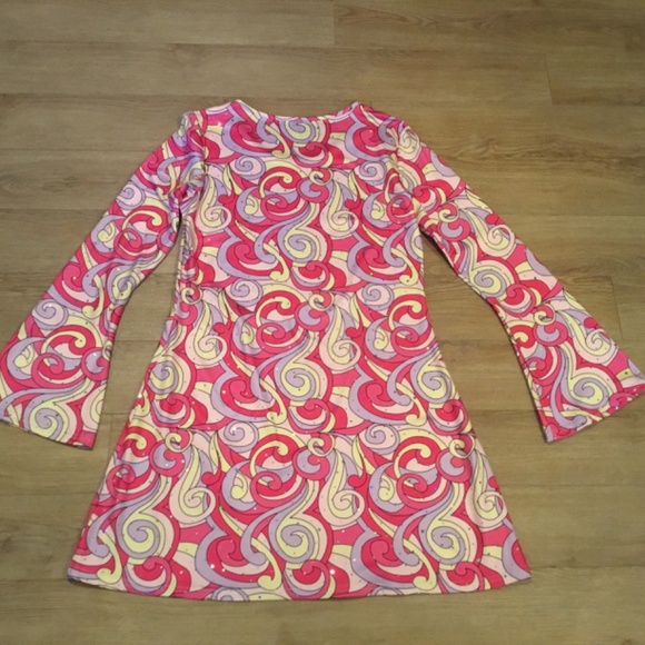 Women’s 70’s Inspired Mini Dress - Picture 6 of 7